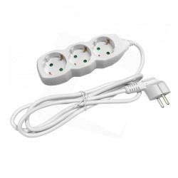 TOMADA EXTENSION EXT3INT/15B 3T INT 1.5M B 3680W 16A 250V  TOMADA EXTENSION EXT3INT/15B 3T INT 1.5M B 3680W 16A 250V